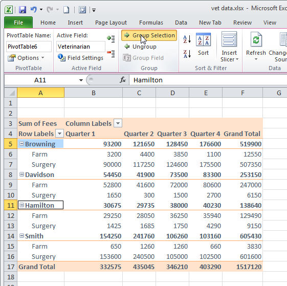 excel for mac cannot group this selection